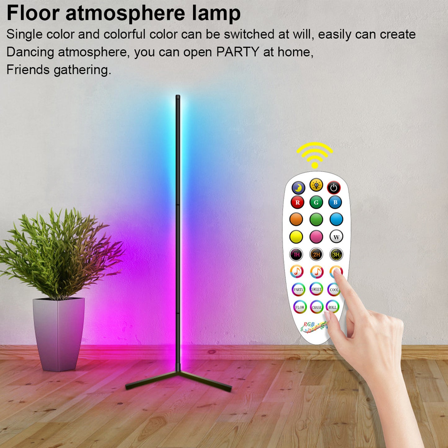 LED Corner RGB Atmosphere Floor Lamp - Town And Country Lighting