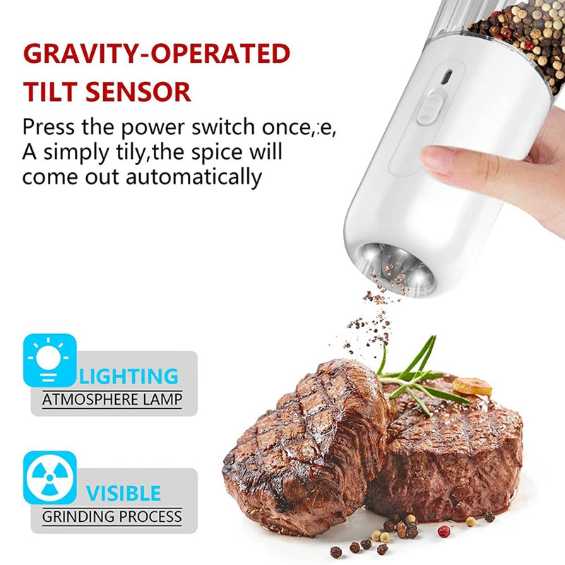 Gravity Electric Salt And Pepper Grinder - Town And Country Lighting