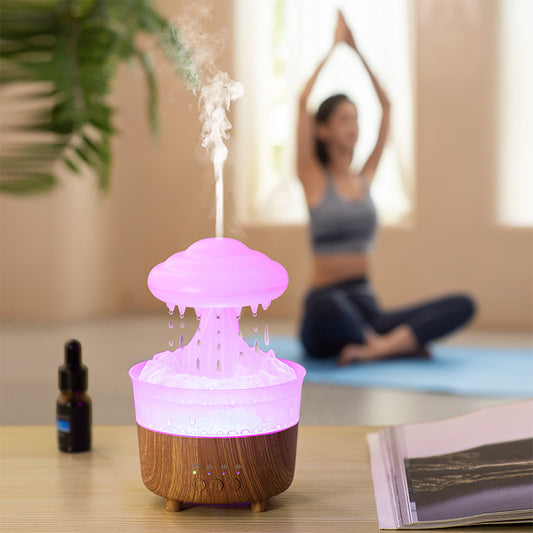 Rain Cloud Raining Water Drop Sound Essential Oil Diffuser - Town And Country Lighting