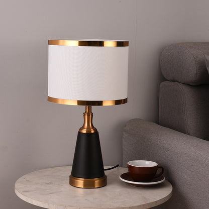 Fashion Simple Fabric Bedroom Bedside Lamp - Town And Country Lighting
